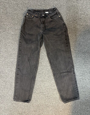 VTG 90s Levi's 560 Women’s Denim Jeans Loose Fit Straight Leg 6 M Black Wash Y2K